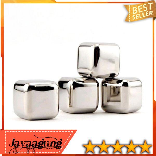 

Reusable Stainless Steel Ice Cube Es Batu Stainless Peralatan Dapur Makan Perlengkapan Rumah Tangga