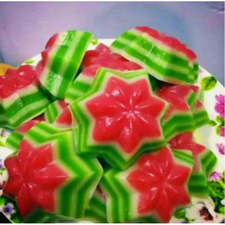 Cetakan Puding Plastik / Cetakan Kue Plastik Bentuk Belimbing / Cetakan Agar agar isi 12pcs