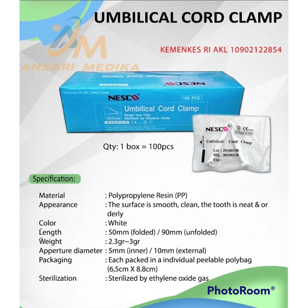 NESCO UMBILICAL CORD CLAMP ALAT PENJEPIT PUSAR BAYI