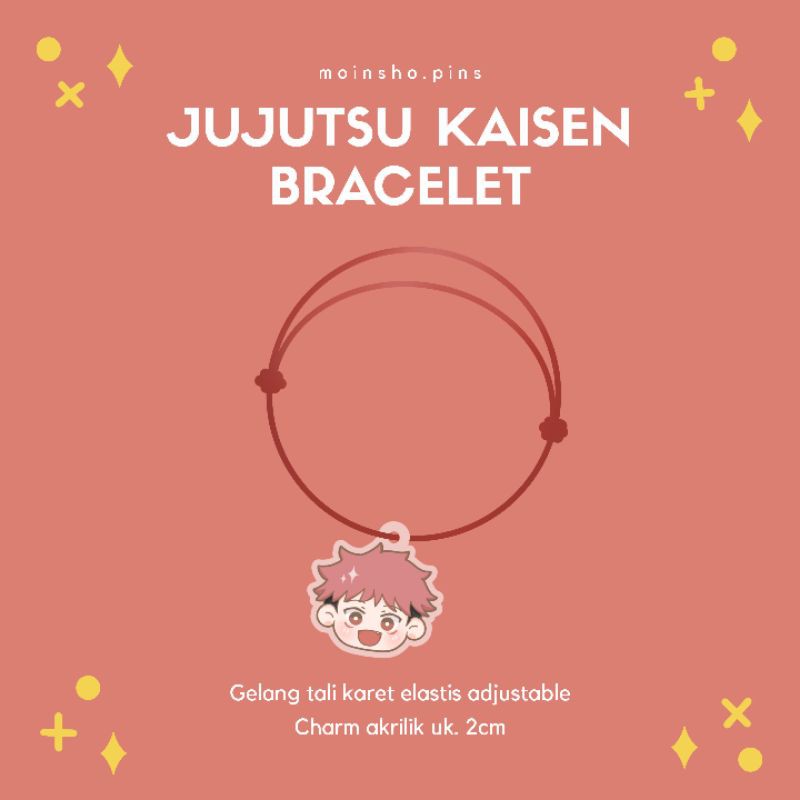 Jujutsu Kaisen Bracelet Gelang Tali Anime Fanmerch