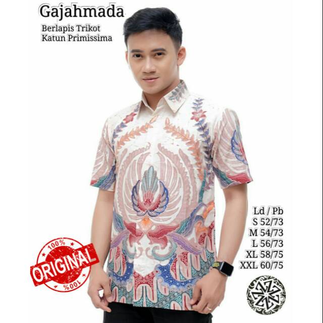 Kemeja batik tulis pria/baju batik pria lengan pendek