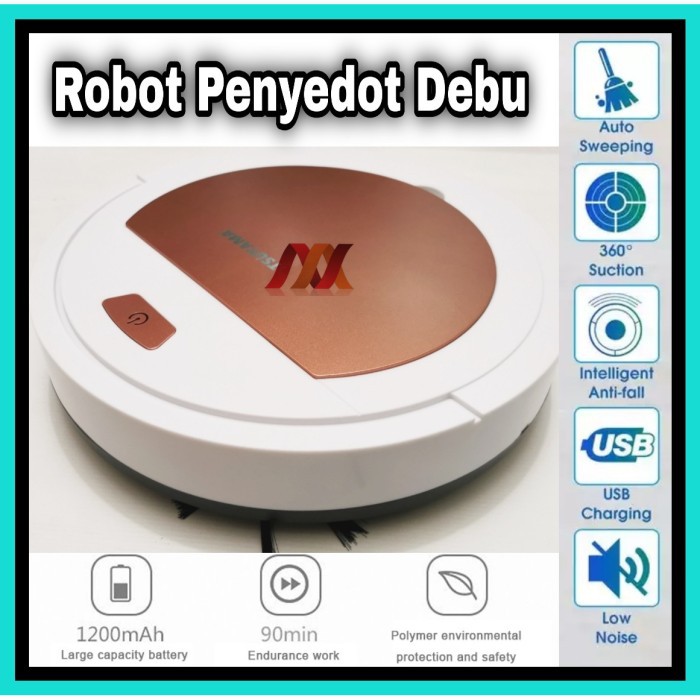 NA - Robot Vacum Cleaner - Smart Sweeping Robot Penyedot Debu