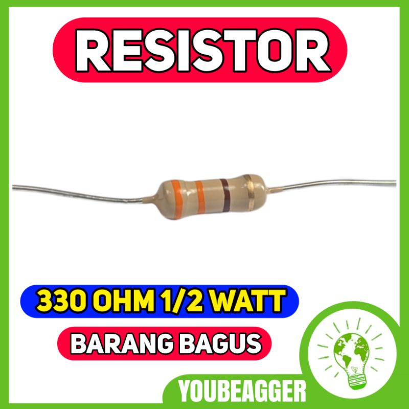 Resistor 330 ohm 1/2 watt