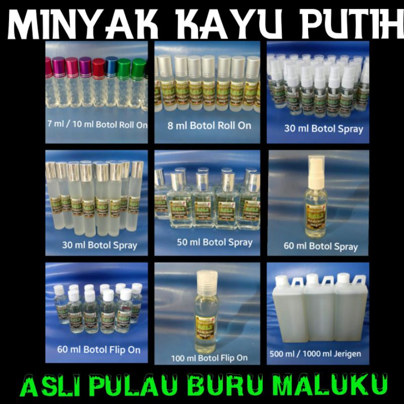 1000 ml Minyak Kayu Putih Asli 100 % Murni dari Pulau Buru Maluku