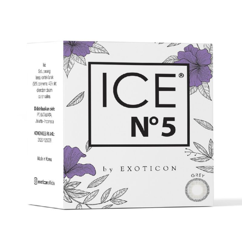 Softlens Ice N5 Diameter 14.5mm Normal &amp; Minus Komplit / Softlens ICE N5 / Softlens warna Ice