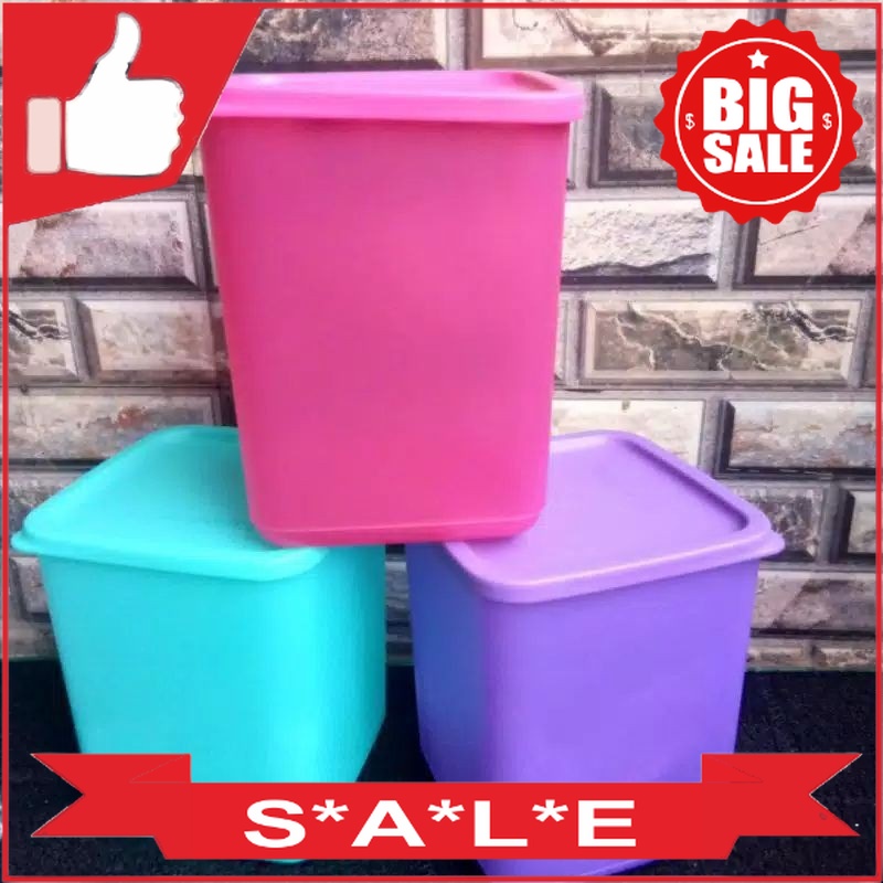 Tupperware Large summer fresh square round Tupperware Original