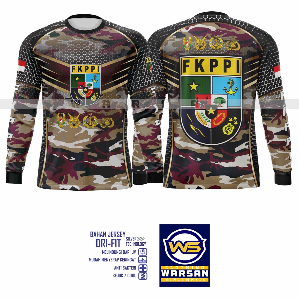 Kaos Jersey FKPPI Lengan Panjang/ Kaos Fullprint FKPPI Lengan Panjang / Kaos Sublim FKPPI