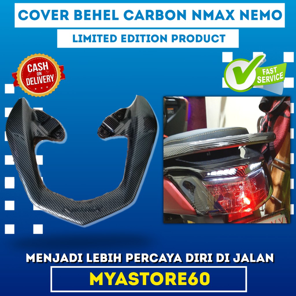 Cover Behel Carbon Nmax NEMO Cover Tutup Behel Karbon Nemo Nmax Original Body Part Yamaha  Nmax