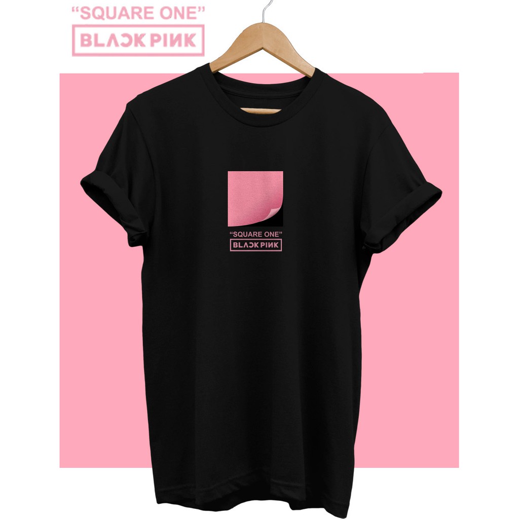 KAOS BLACKPINK SQUARE ONE - kaos album black pink square one - baju black pink distro murah