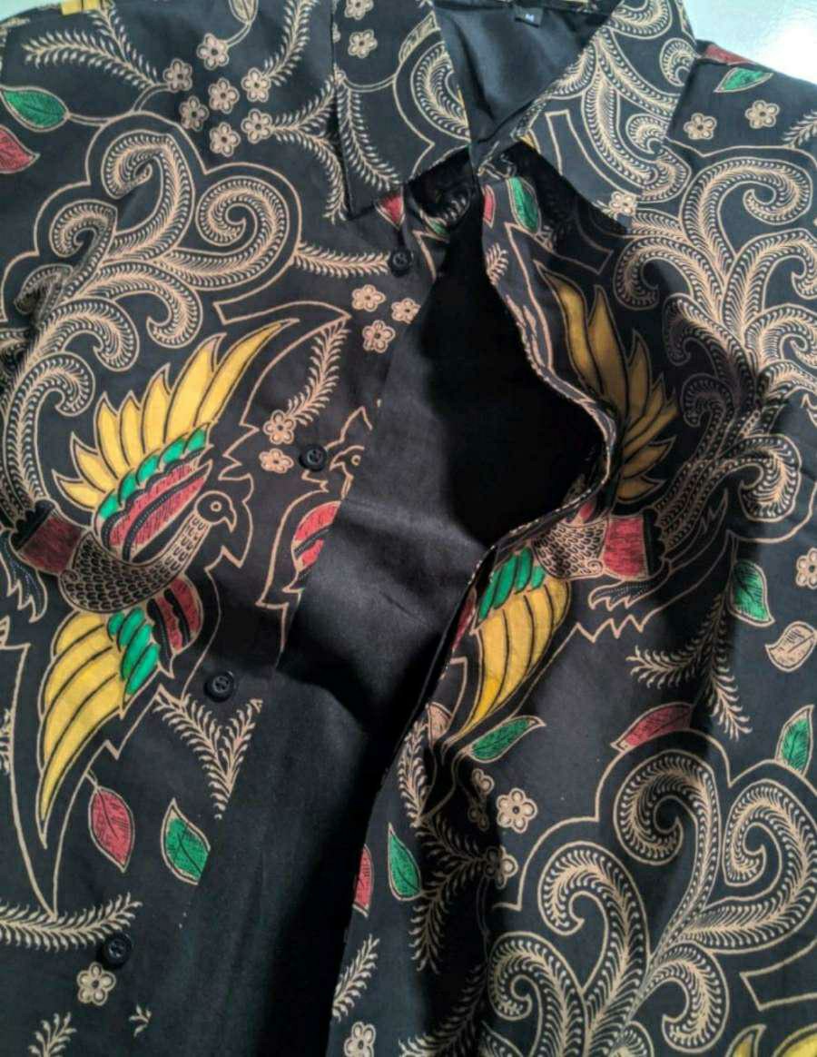 Kemeja Batik Pria Lengan Panjang Slim Fit Batik Solo Premium Kombinasi Seragam Kantor Original 064