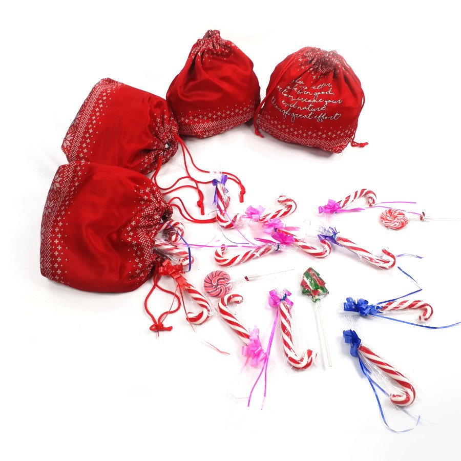 

Pouch Serut Ugly Christmas Sweater Merah Dust Bag Hampers Natal Merah