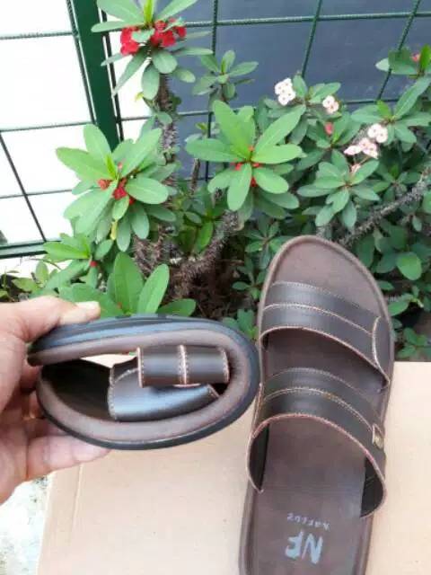 Sendal pria kulit asli Garut terbaru 2018 CASUAL sandal murah