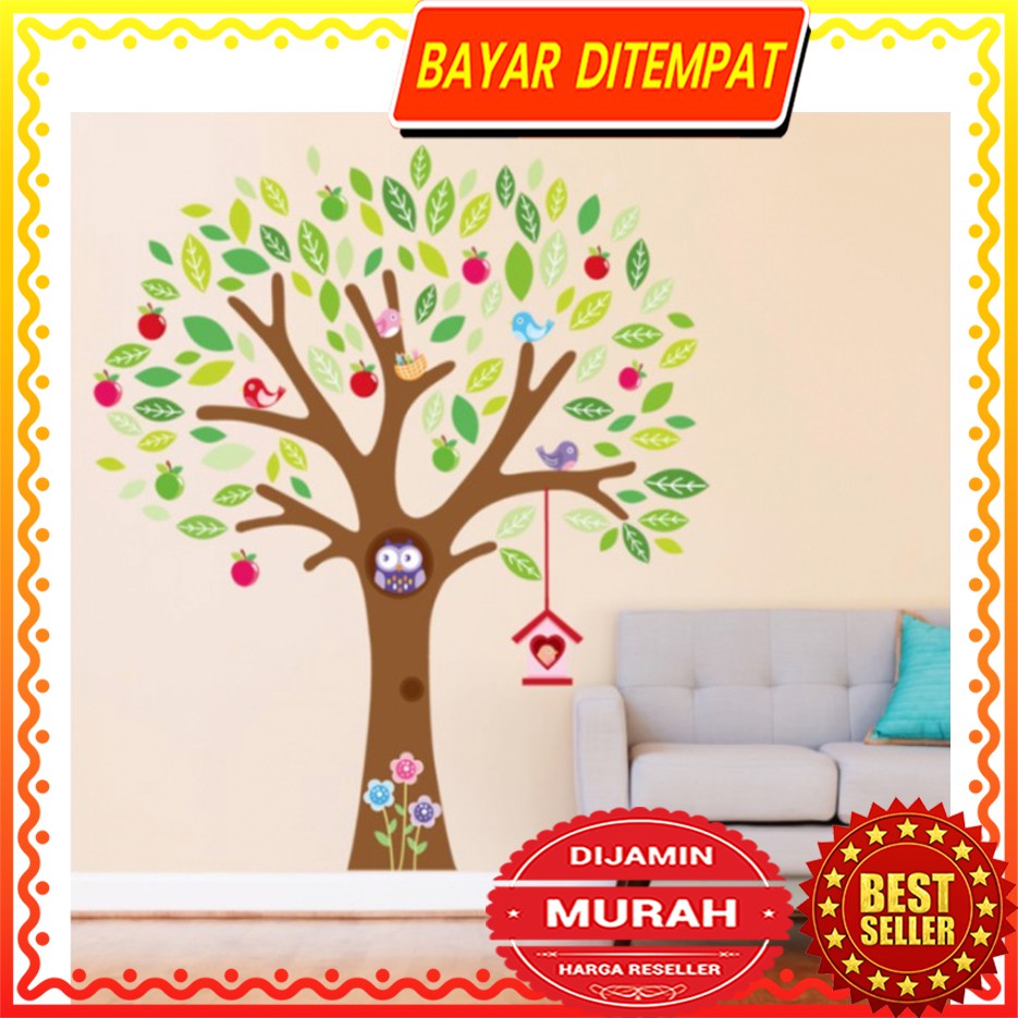 Dinding Stiker Transparan / Wall Sticker / (60x90cm x 2set) A03 TKM