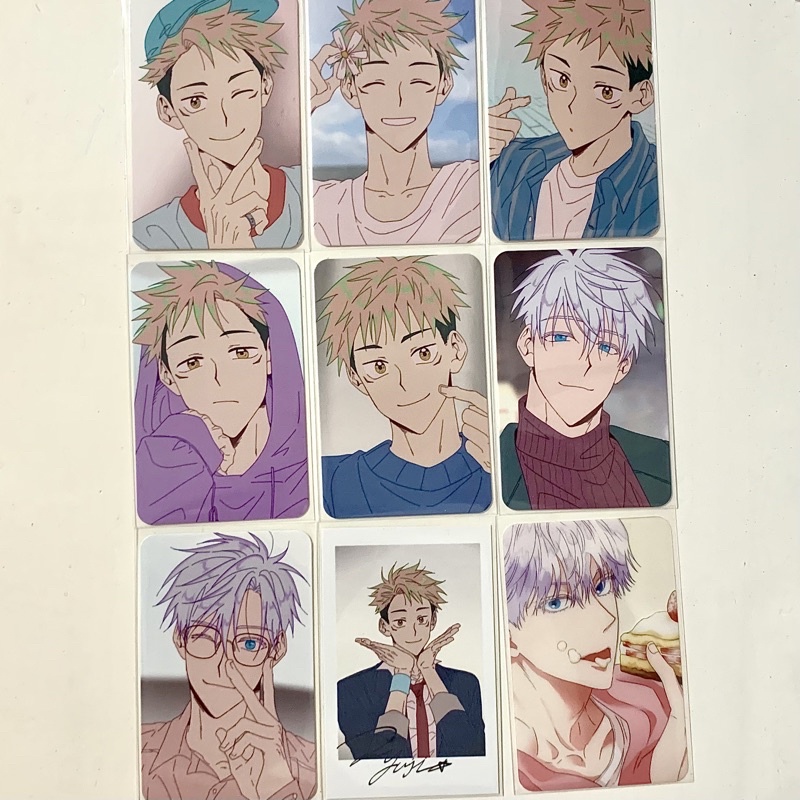 fanmerch photocard jujutsu kaisen by NACKISNACK gojo yuuji megumi