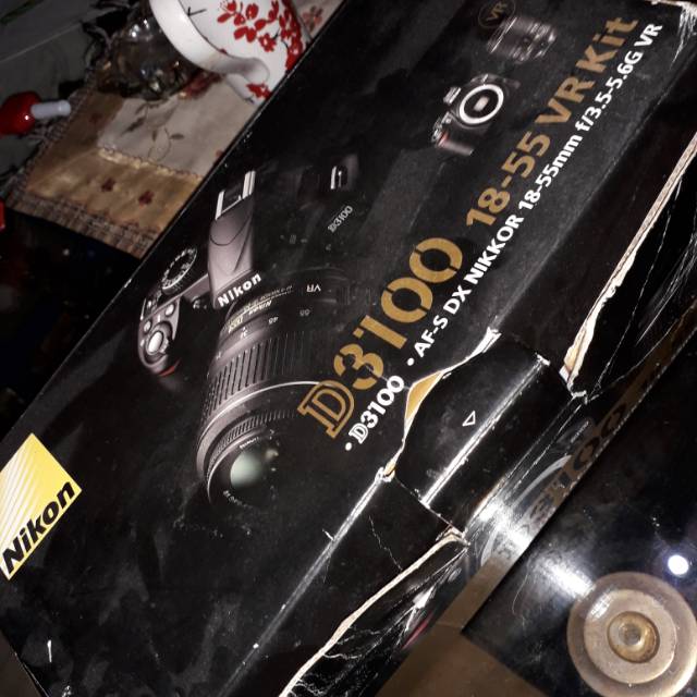 Kamera Nikon D3100 + lensa cembung Nisi + tas kamera