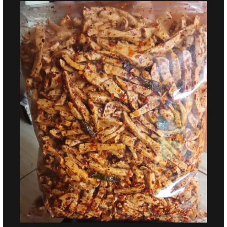 

basreng paket jumbo kemasan 2kg aroma daun jeruk extra pedas