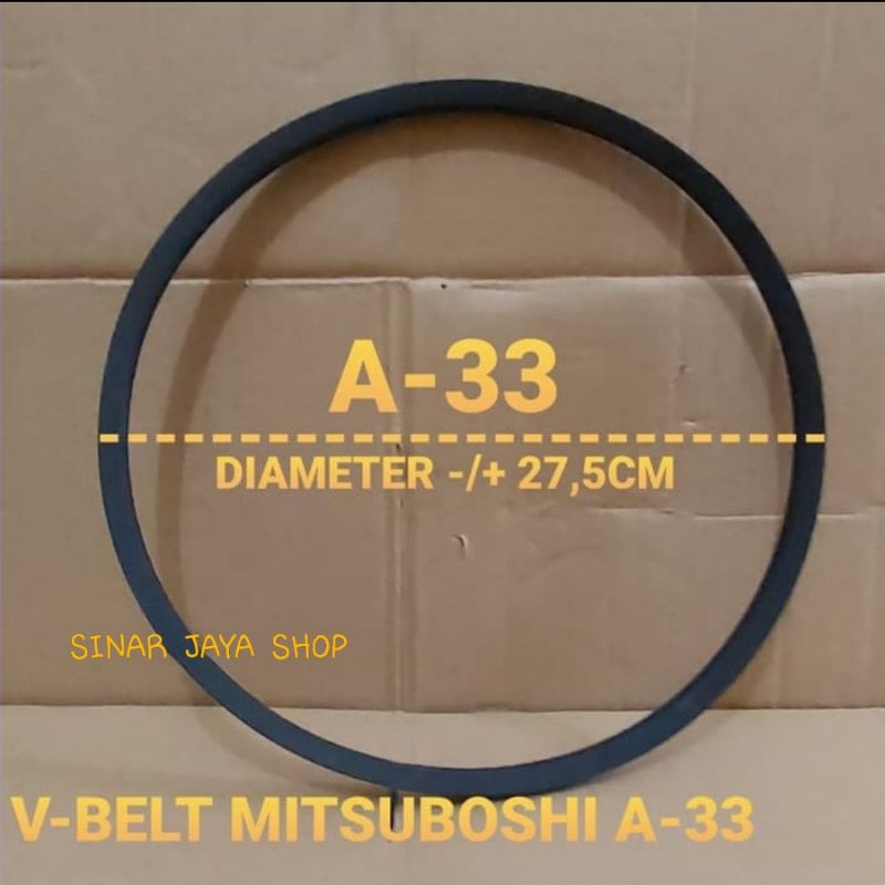 V-BELT/VANBELT MESIN CUCI MITSUBOSHI A-33 (A820E) GRADE A