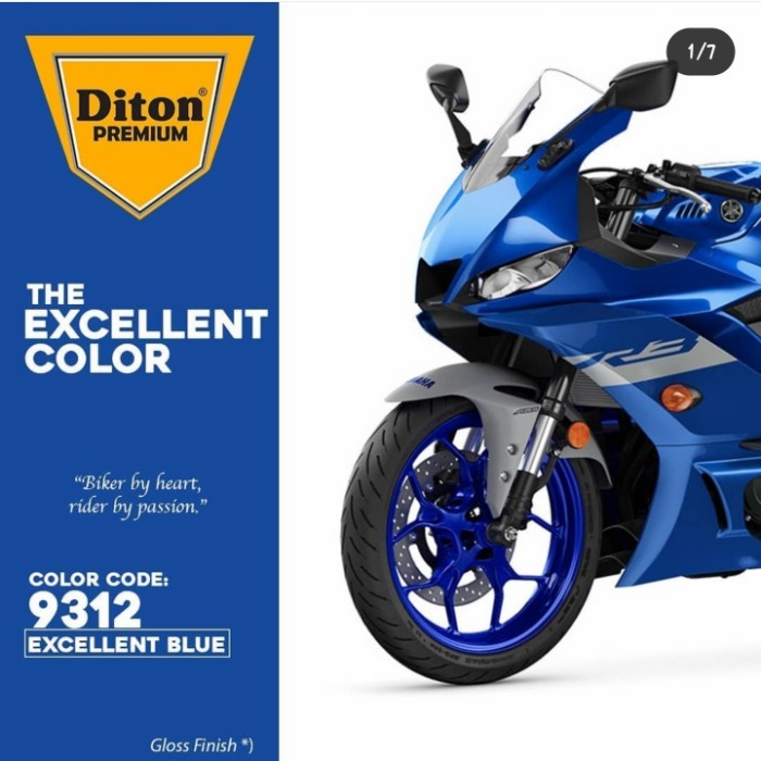 Pilok Pilox DITON Premium Y9312* Excellent Blue / Biru Metalik Yamaha (400cc/400ml)