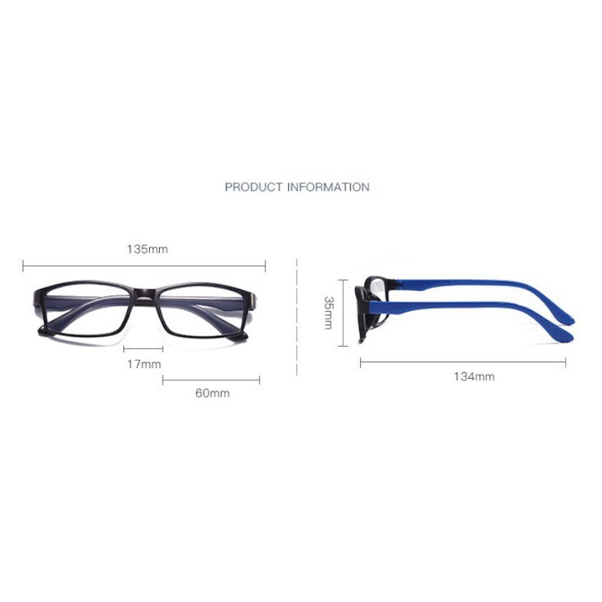 JOS658 Kacamata Anti Radiasi / Anti Blue Light Sunglasses Frame Lensa Transparan