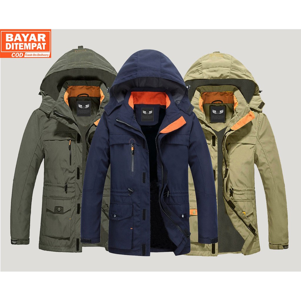 Jaket Parka Polos Tersedia 3 Variasi Warna Tersedia Logo Jaket Parka Polos Tersedia 3 Variasi Warna Tersedia Logo