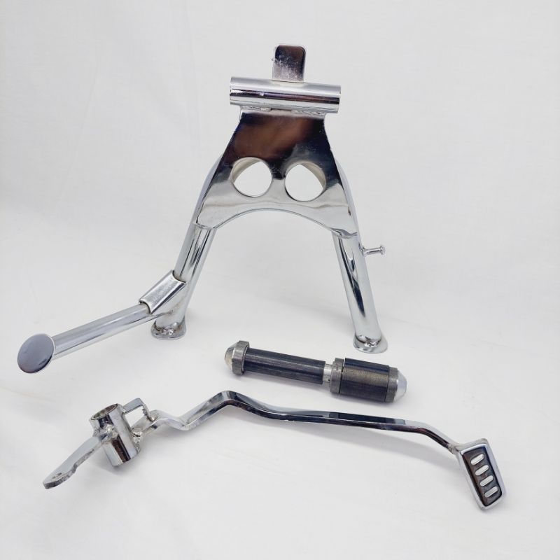 Jagang standar tengah scorpio set pedal rem injakan crystal pnp cb gl mp tiger set as jagang