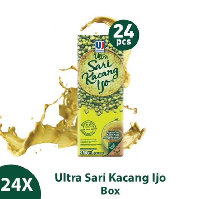 

Ultra Sari Kacang Ijo 250 ml 1 Dus 24 pcs