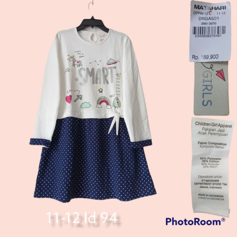 DRESS ANAK CEWEK AERO GIRLS BRANDED ORIGINAL MATAHARI DRSAEROGRLS9927