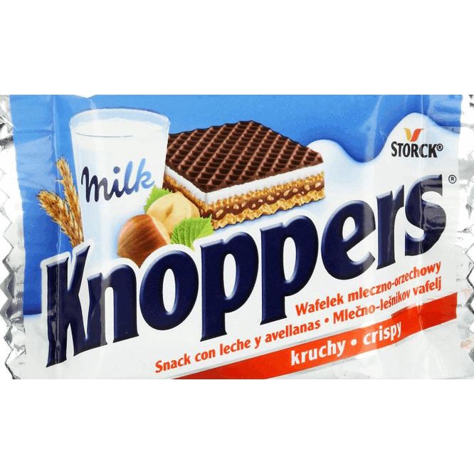 

KNOPPERS CRISPY MILK HAZELNUT SNACK