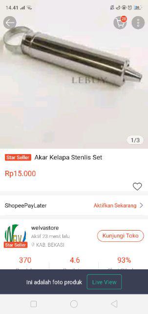Akar Kelapa Stenlis Set