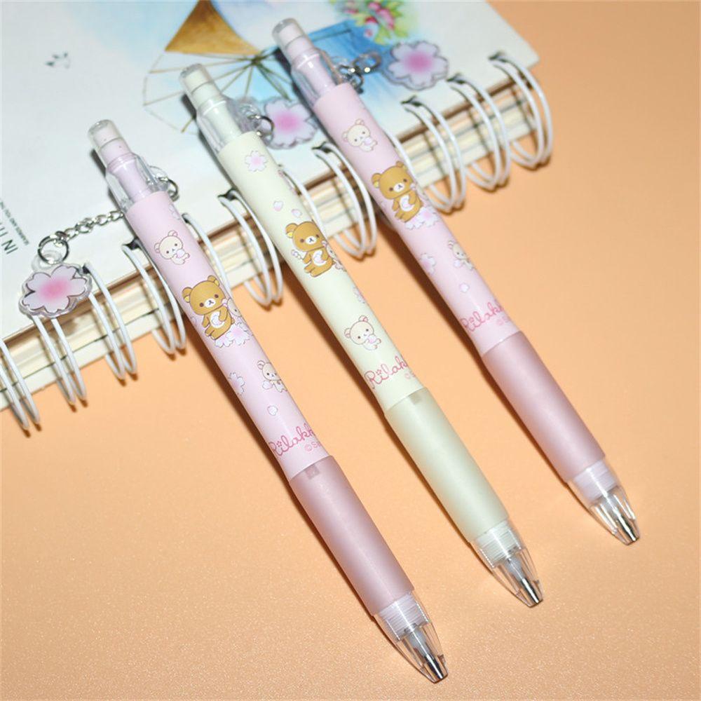 [Elegan] Pensil Mekanik Perlengkapan Kantor Alat Tulis 0.5/0.7mm Alat Tulis Siswa Beruang Press Pen