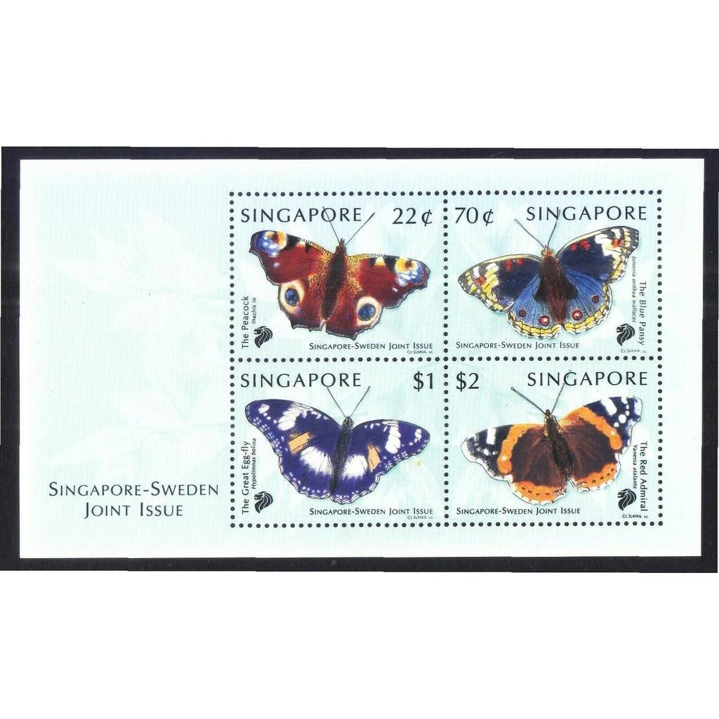 

Souvenir Sheet Perangko Joint Issue Singapore - Sweden 1999