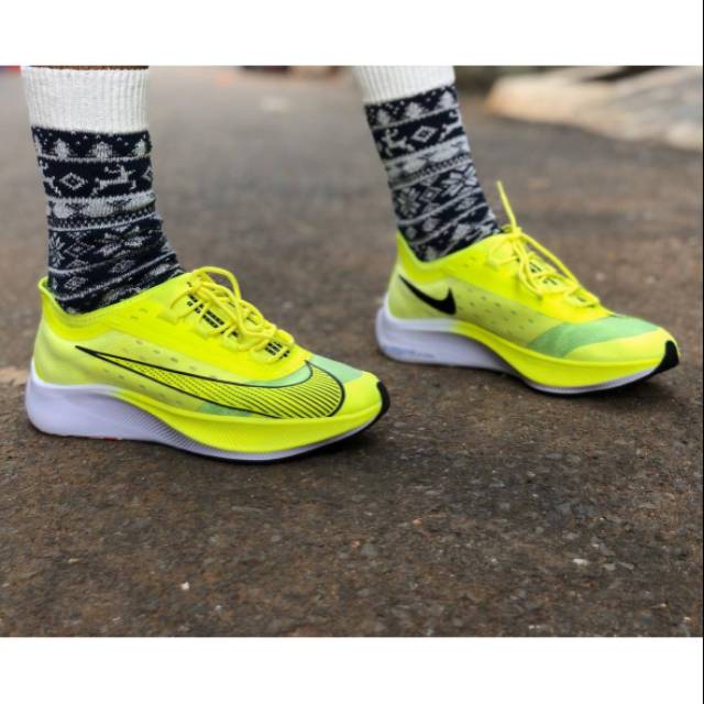  Nike  zoom  fly  3  yellow premium quality Shopee Indonesia