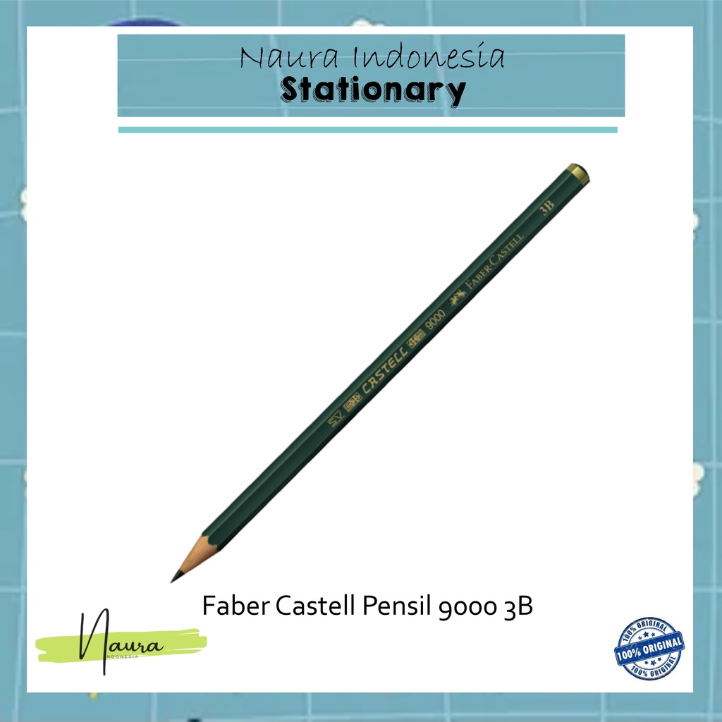 

FABER CASTELL PENSIL 9000 3B | PENSIL 3B FABER CASTELL