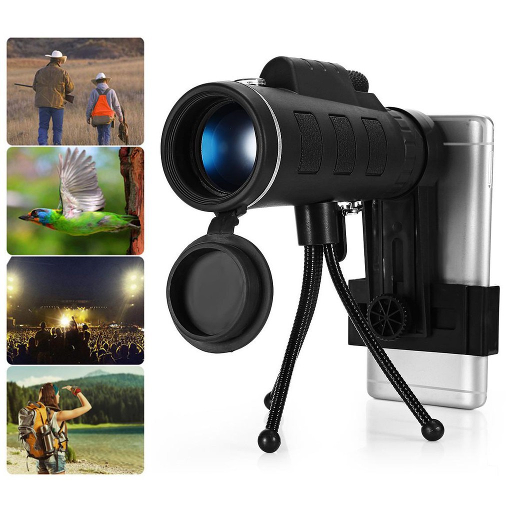 Teropong Portable 40X60 FULL HD Monocular Night Vision Telescope