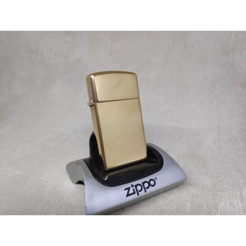 ⭐⭐⭐⭐⭐ Zippo 1654B Slim High Polish Brass Original