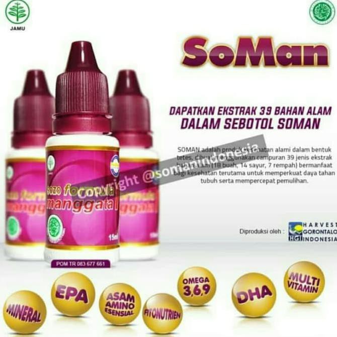 Jamu tetes SOMAN Sozo Formula Manggata 1 isi 15ml