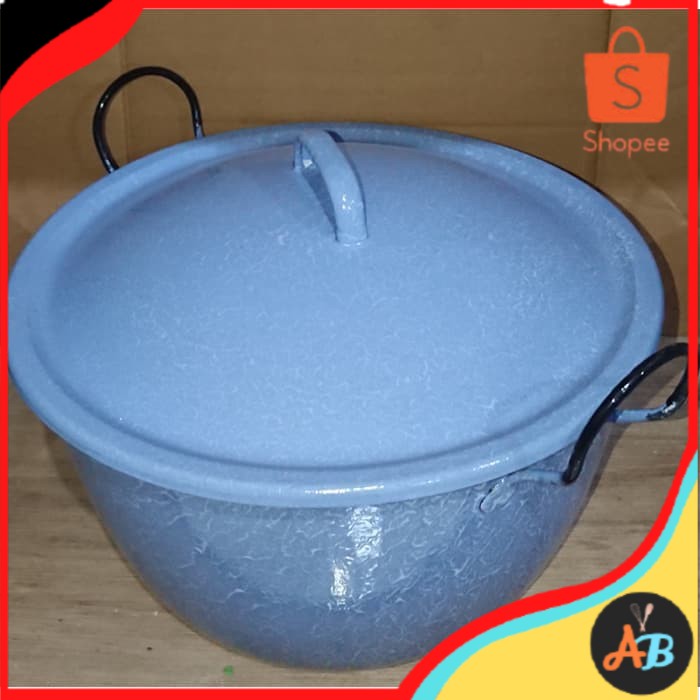 Panci kuali cecek kupang besar Masak HM 40 Blirik Batik Timbangan Kedaung Antik Klasik Jadul