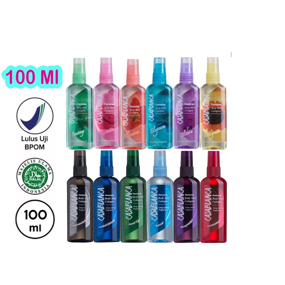 CASABLANCA Body Mist Spray 100ml | BODYMIST SPRAY COLOGNE by AILIN