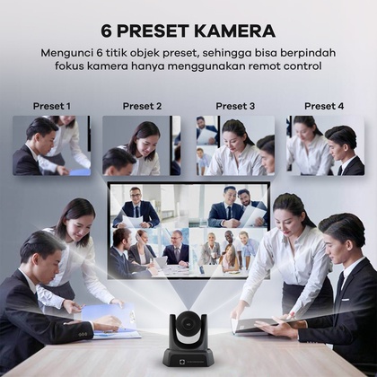 Webcam Video Conference JETE Group 10x Zoom with 2 Expansion Microphone - Garansi 2 Th