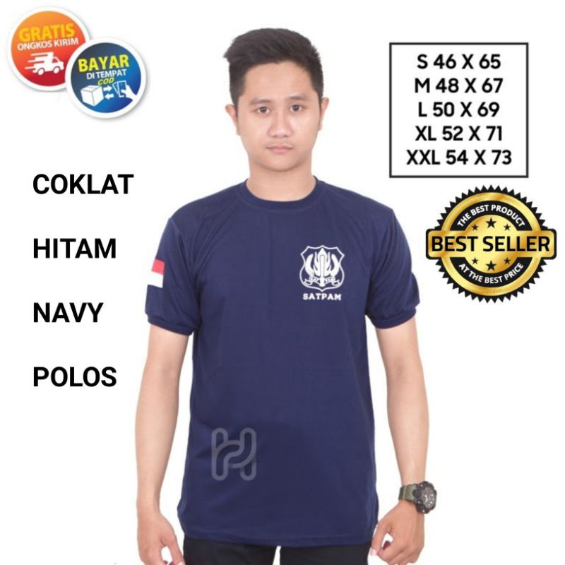 Kaos Security Kaos Dalam Satpam Kaos Satpam Terbaru Warna Cream Hitam Coklat Kaos Dalam Security SatpamTerbaru Kaos Security