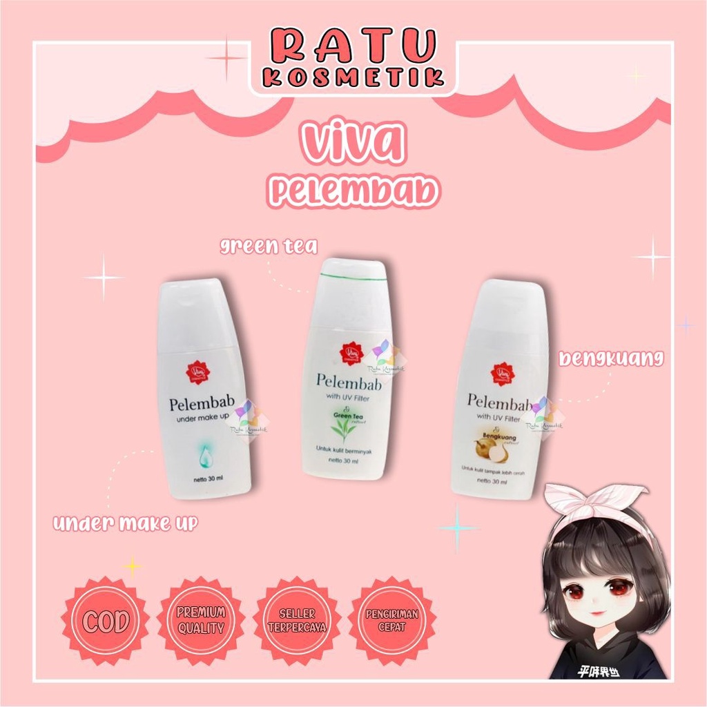 ❤ RATU ❤ Viva Pelembab Under Make Up With Uv Filter | Bengkuang Green Tea (✔️BPOM)