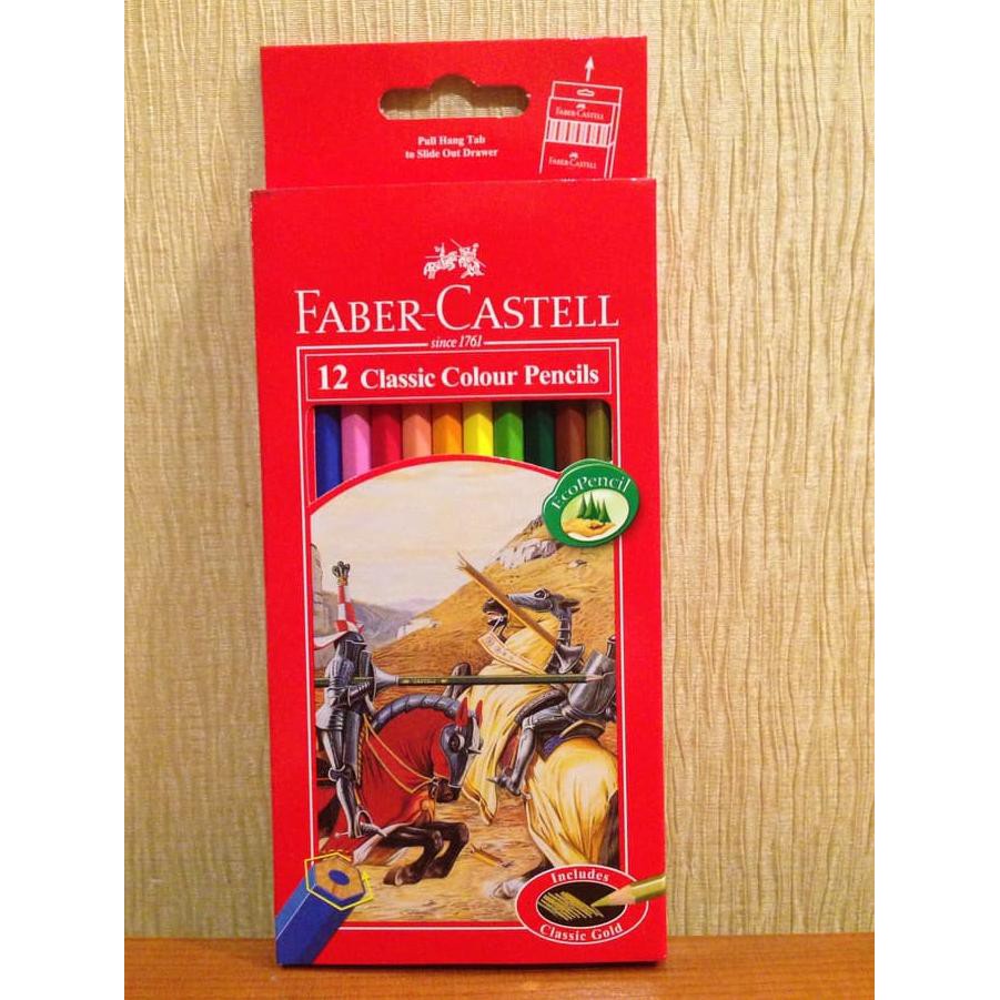 

♖95433✺ Pensil Warna Faber Castell 12 Classic Colour Panjang