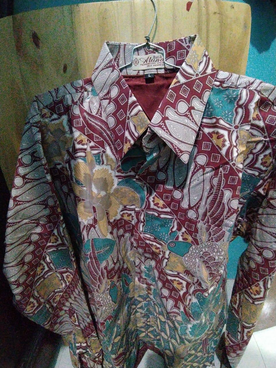 Baju Batik Pria Lengan Panjang Premium Aluna Solo (pcw 066)