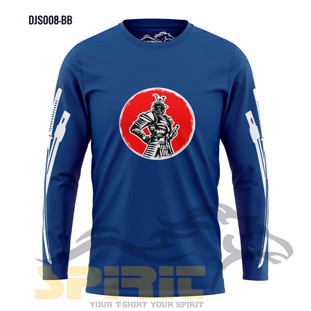 Baju Kaos Atasan JAPANESE STYLE SAMURAI Lengan Panjang Pria Distro Murah Big Size