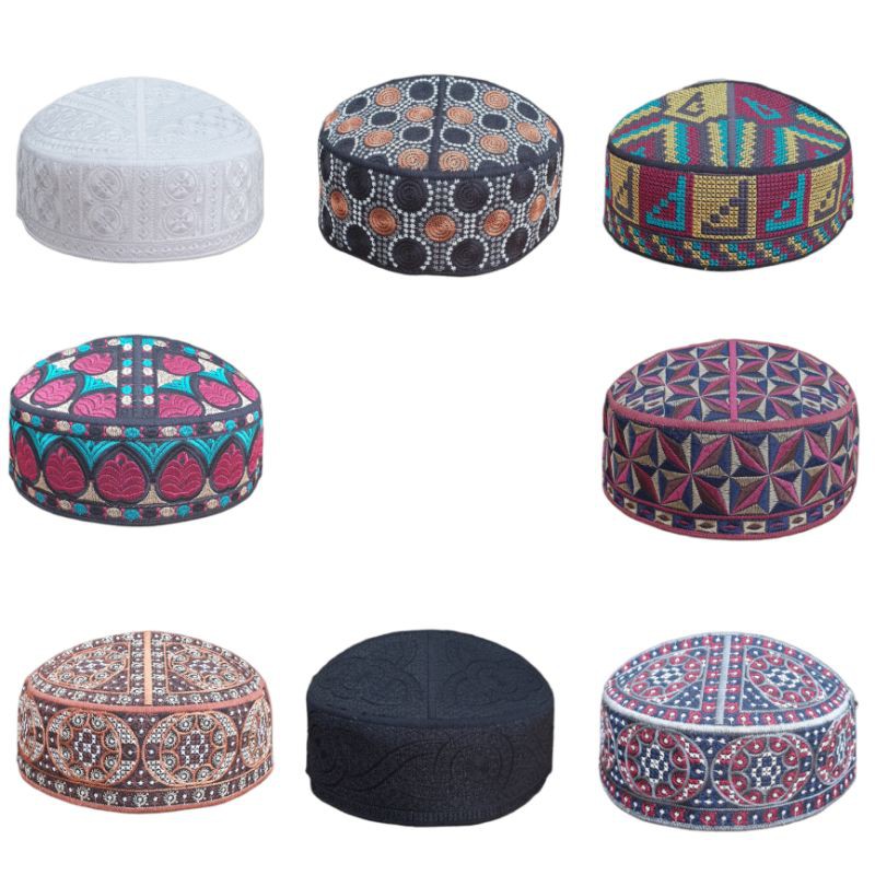 PECI SONGKOK KOPIYAH KOPIAH FULL BORDIR PAKISTAN ORIGINAL AGMATEX KUALITAS EKSPOR PREMIUM EXCLUSIVE