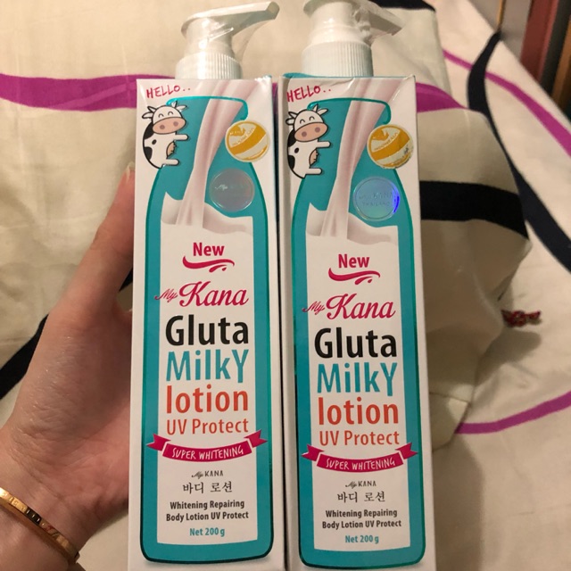 Paket 2 botol mykana gluta milky lotion