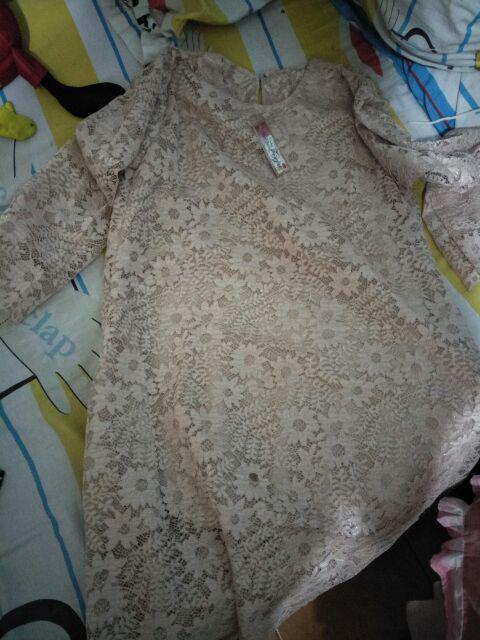 Batik Couple Monaka Brokat Kekinian Pakaian Modern Broklat Brukat Kondangan Kerja Pager Bunga