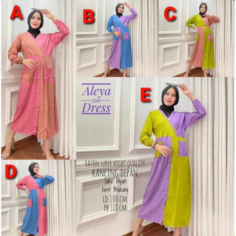 Aleya Midi Dress Kekinian