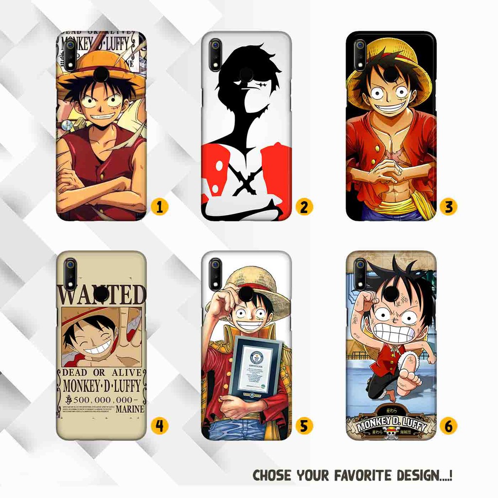 Premium Custom Case Realme 3 / 3 Pro Monkey D Luffy One Piece Casing Hardcase Full Print