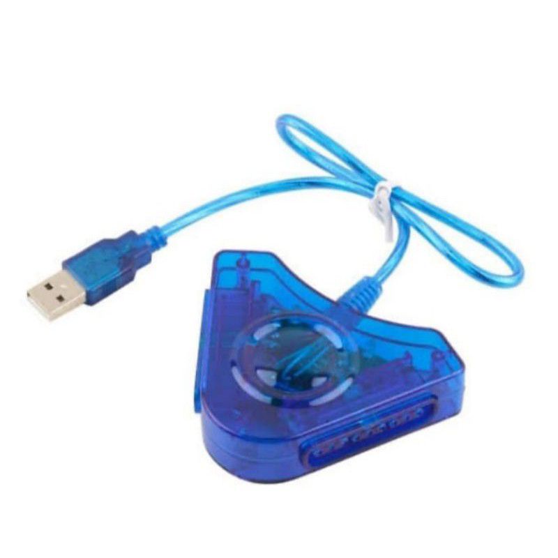 Converter Stik PS2 To USB Playstation /Converter PS/Converter PS2 biru.